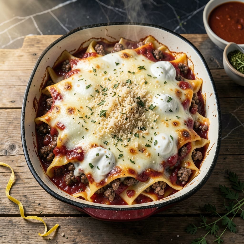 Casserole Crock Pot Lasagna Recipe: No-Boil Noodles Stacked With Cheese