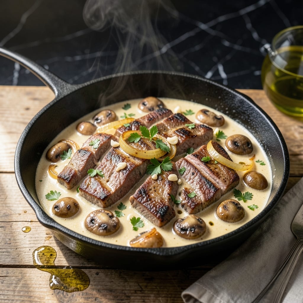 One Pot Stroganoff Recipe: Creamy Mushroom and Beef Simplicity