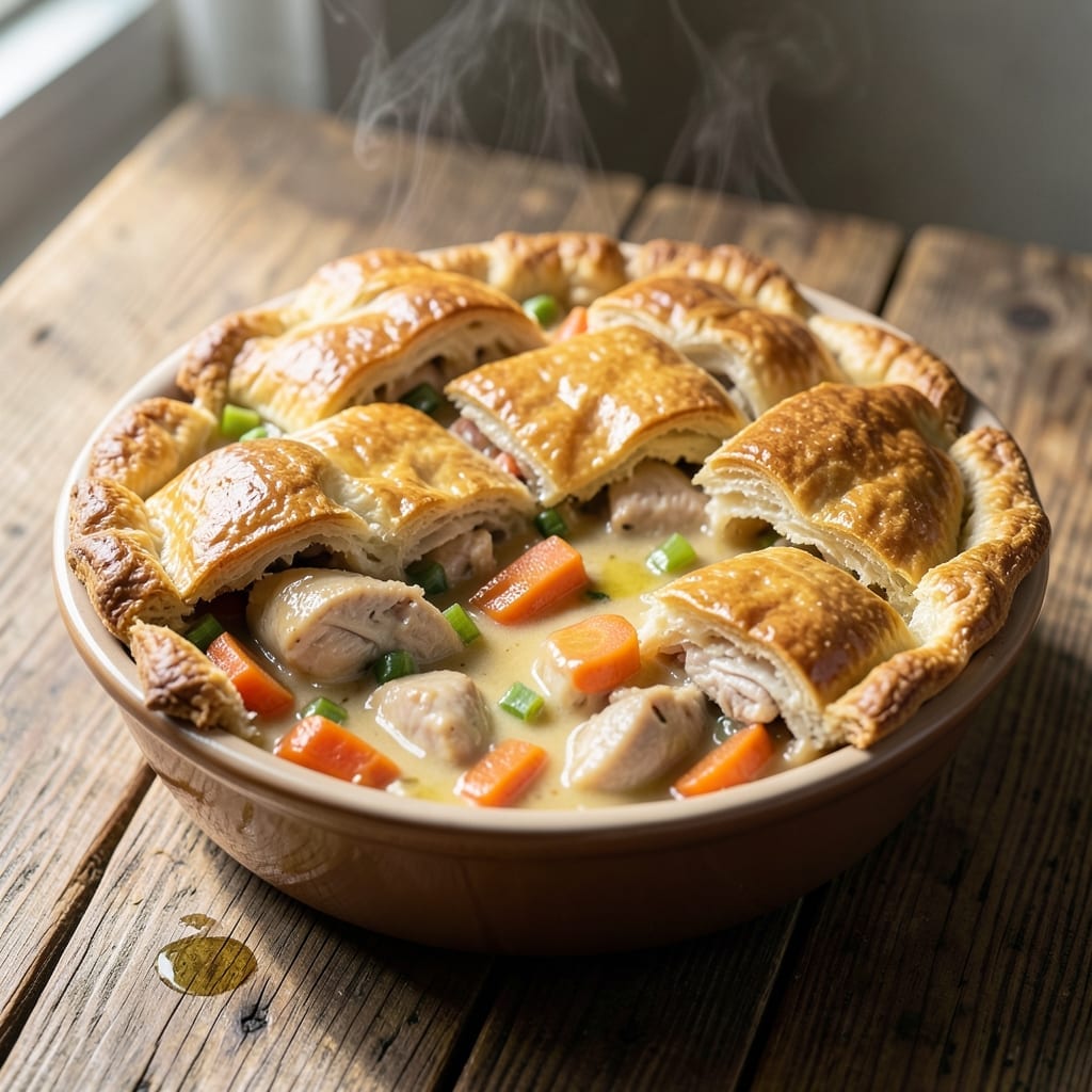 Pillsbury Grands Chicken Pot Pie Recipe: Flaky Biscuit Crown Over Savory Filling
