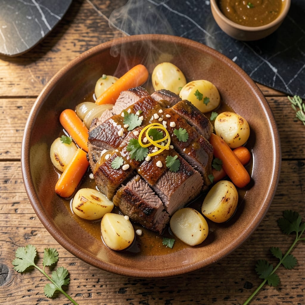 Boliche Cuban Pot Roast Recipe: Citrus-Marinated Beef With Root Vegetables Boliche Cuban Pot Roast Recipe: Citrus-Marinated Beef With Root Vegetables