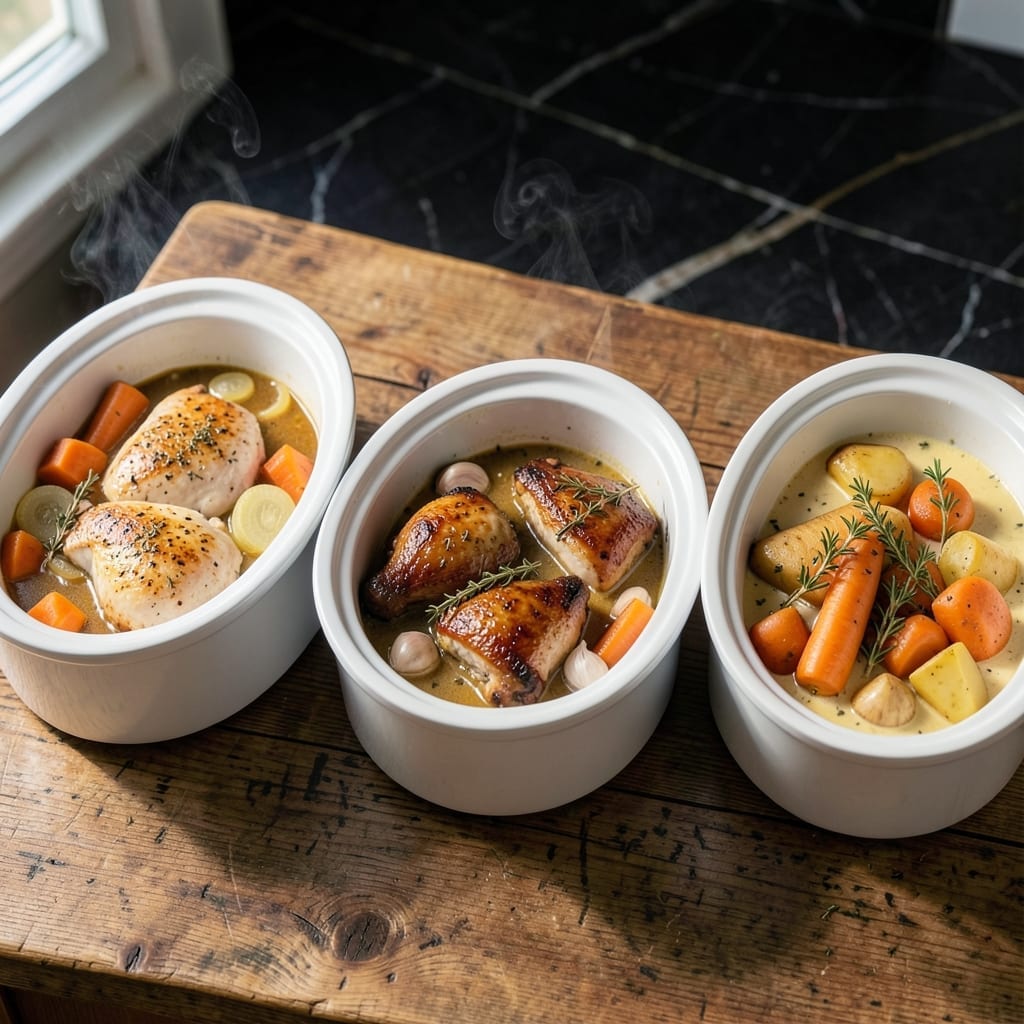 3 Recipe Crock Pot Meals: Set It and Forget It Weeknight Magic