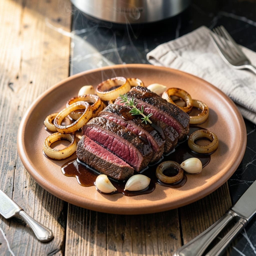 Frozen Steak in Instant Pot Recipe: Tender Medium-Rare With Natural Juices Frozen Steak in Instant Pot Recipe: Tender Medium-Rare With Natural Juices