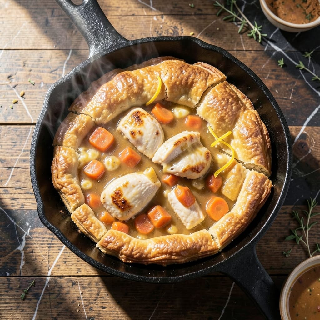 Iron Skillet Pot Pie Recipe: Crisp Golden Crust With Rustic Filling