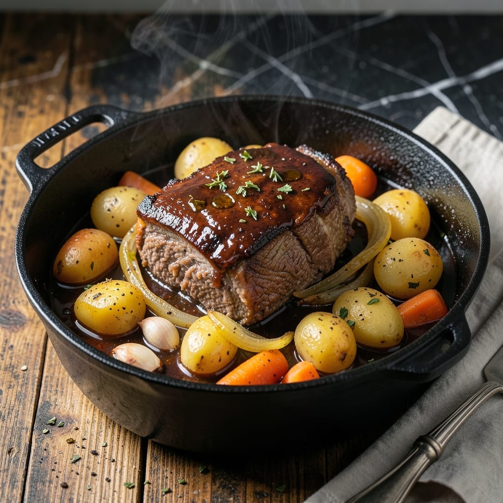 Root Beer Pot Roast Recipe: Dutch Oven Braised With Soda Glaze