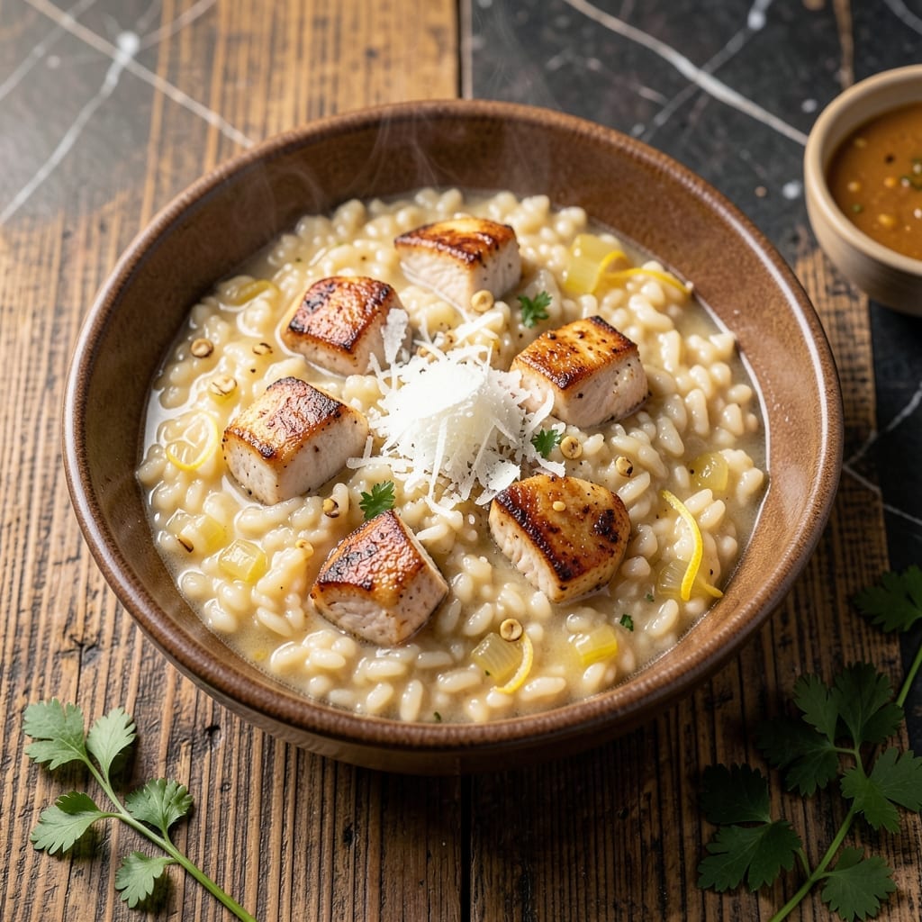 One Pot Chicken Risotto Recipe: Creamy Arborio with Herbed Succulence
