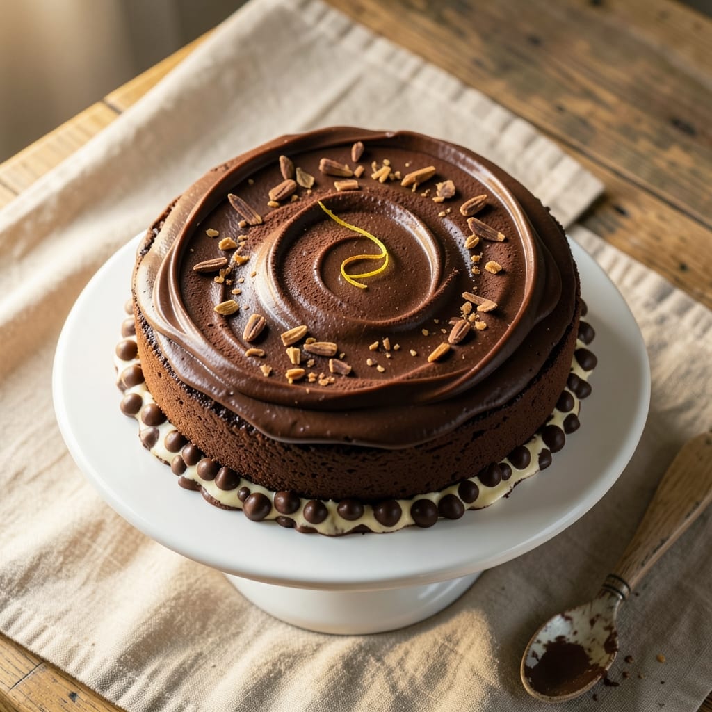 8-Inch Round Chocolate Cake Recipe: Moist Crumb and Fudgy Swirls in One Pan