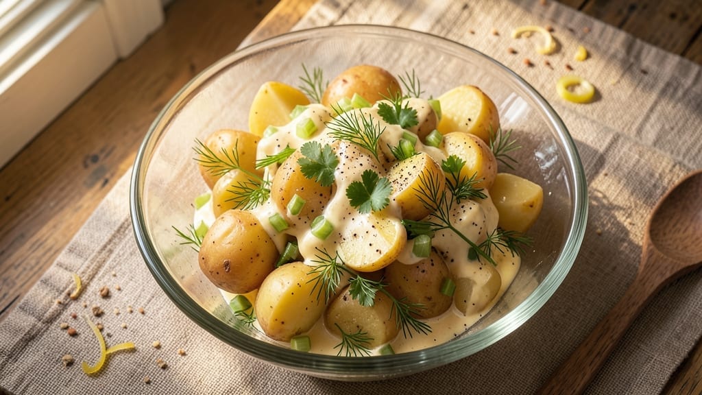 3 Lb Potato Salad Recipe: Bold Mustard & Herb Crunch in One Bowl