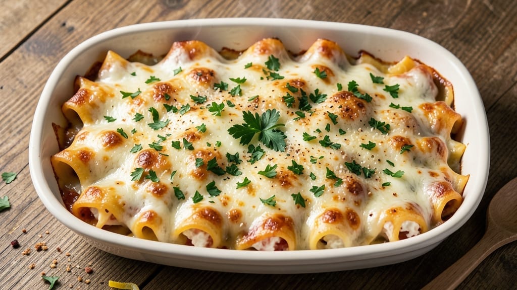 4 Cheese Cannelloni Recipe: Layered Richness With Gooey Melts Inside