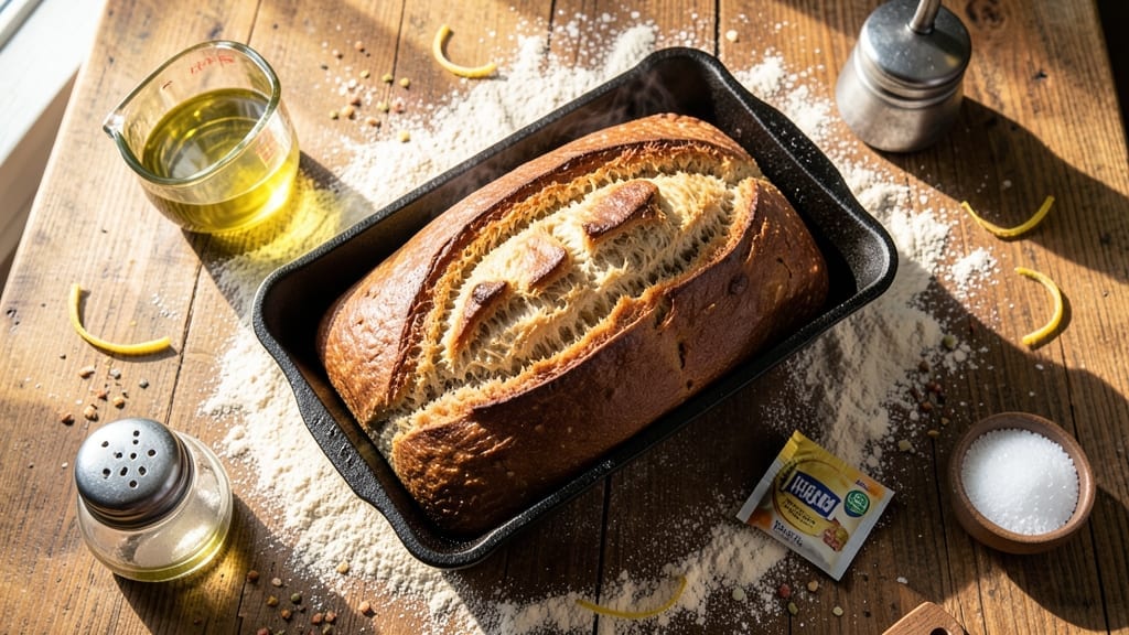 13x5 Bread Recipe: Homemade Artisan Loaf With Foolproof Rise