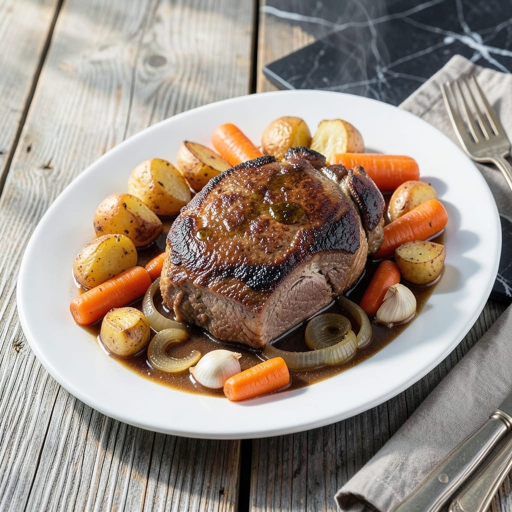 Basic Crock Pot Roast Recipe: Hands-Off Sunday Dinner with Melt-In-Your-Mouth Beef