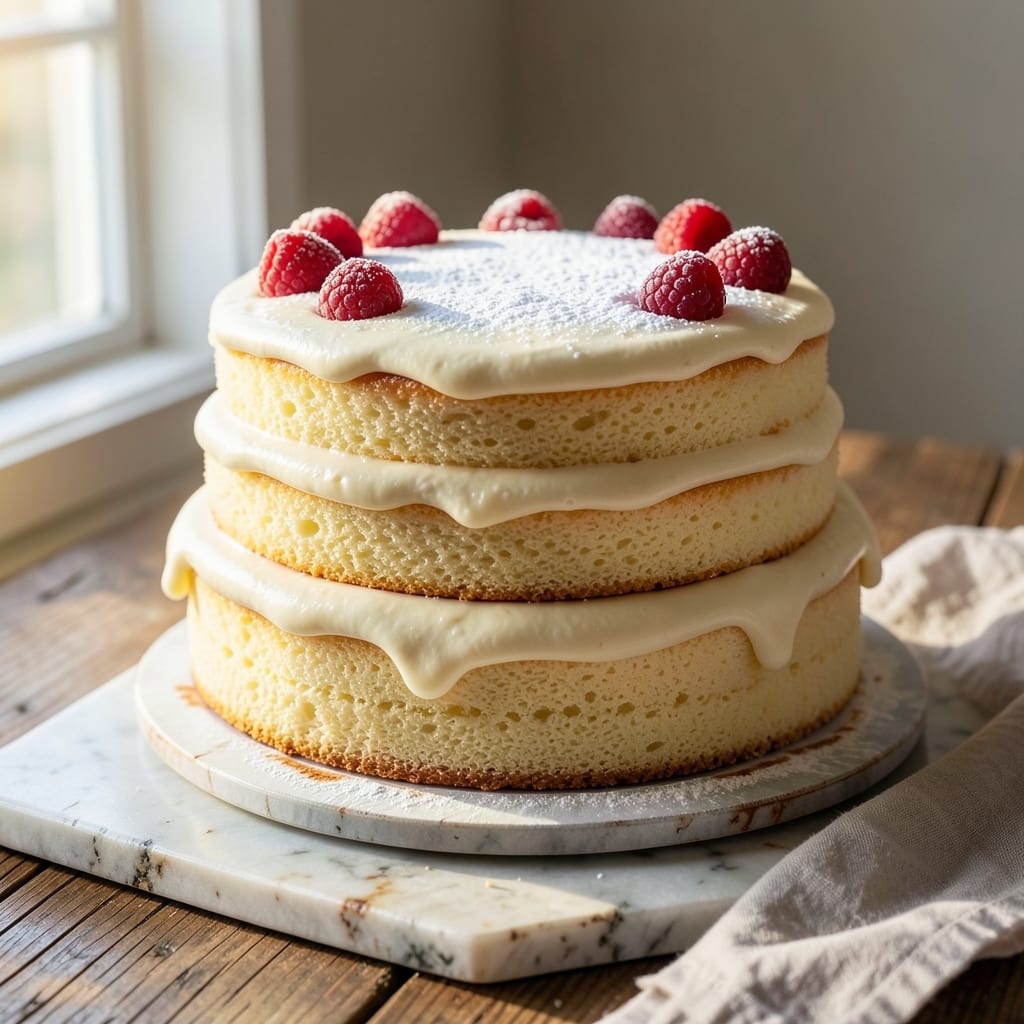 9-Inch Sponge Cake Recipe: Buttery Layers That Stay Moist for Days