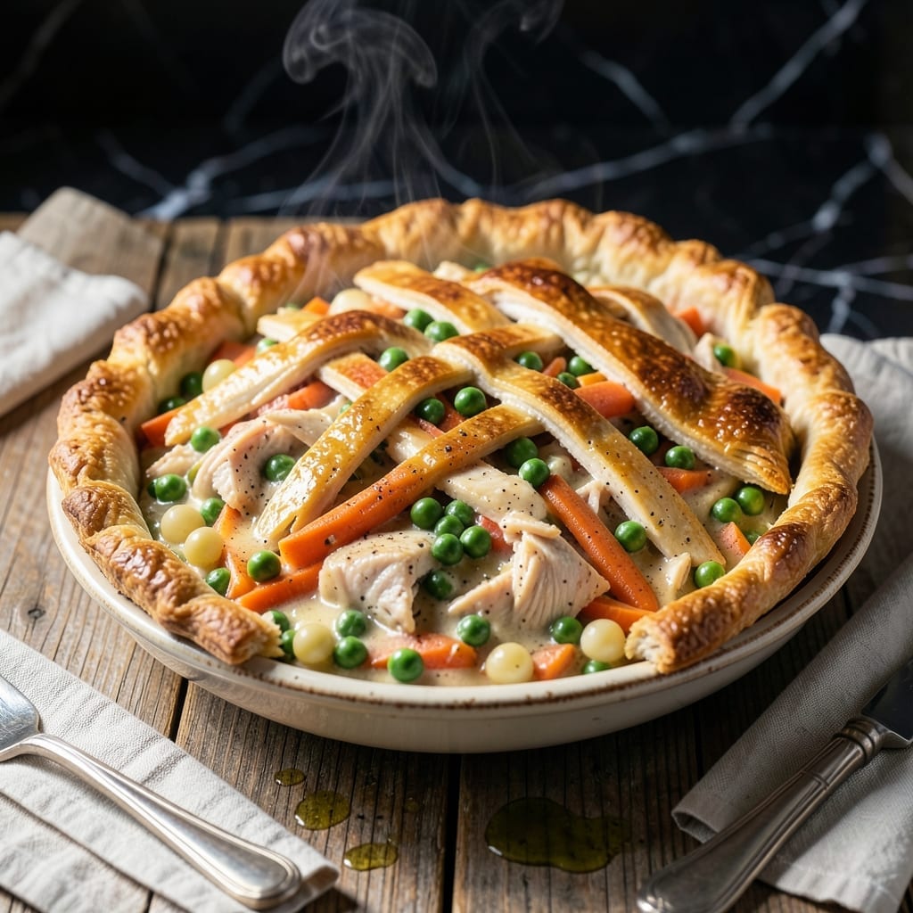 Costco Rotisserie Chicken Pot Pie Recipe: Savory Filling Under Flaky Crust