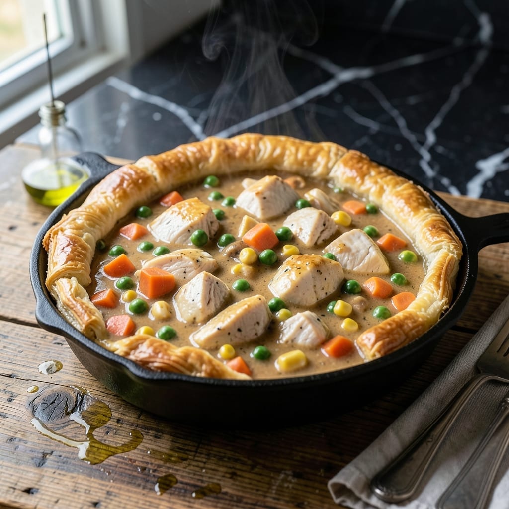 Stovetop Chicken Pot Pie Recipe: One-Skillet Savory Comfort