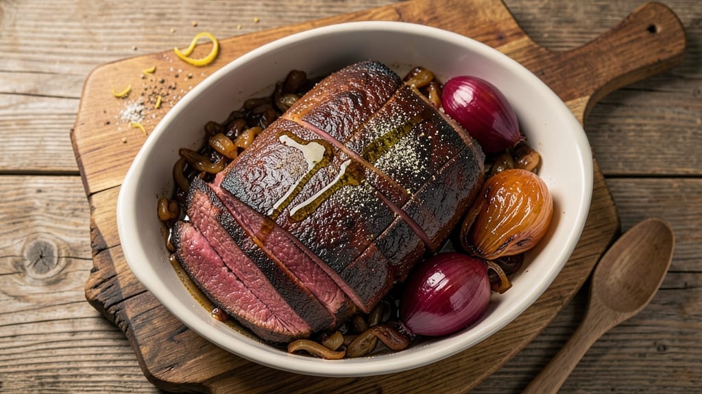 2-Lb Bottom Round Roast in Oven Recipe: Sear-Roast Finish for Deep Flavor