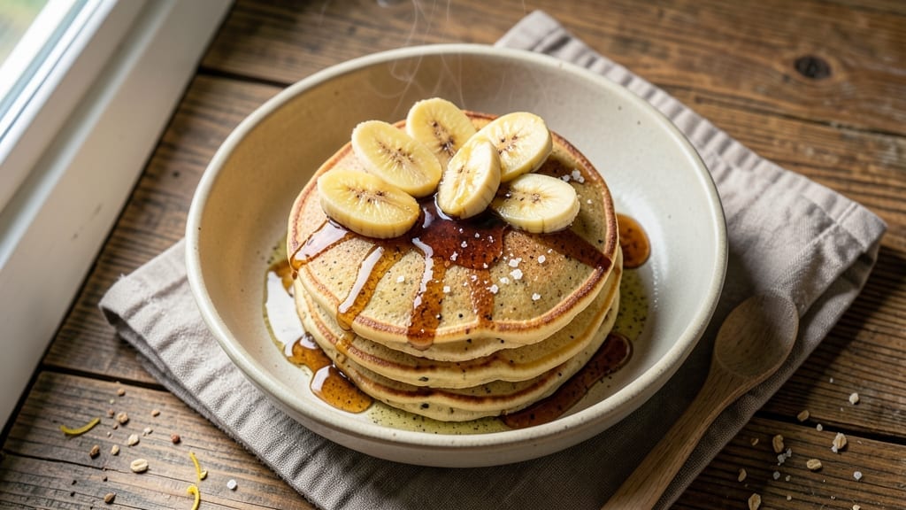 3 Banana Pancake Recipe: Triple-Layered Stack With Hidden Oats