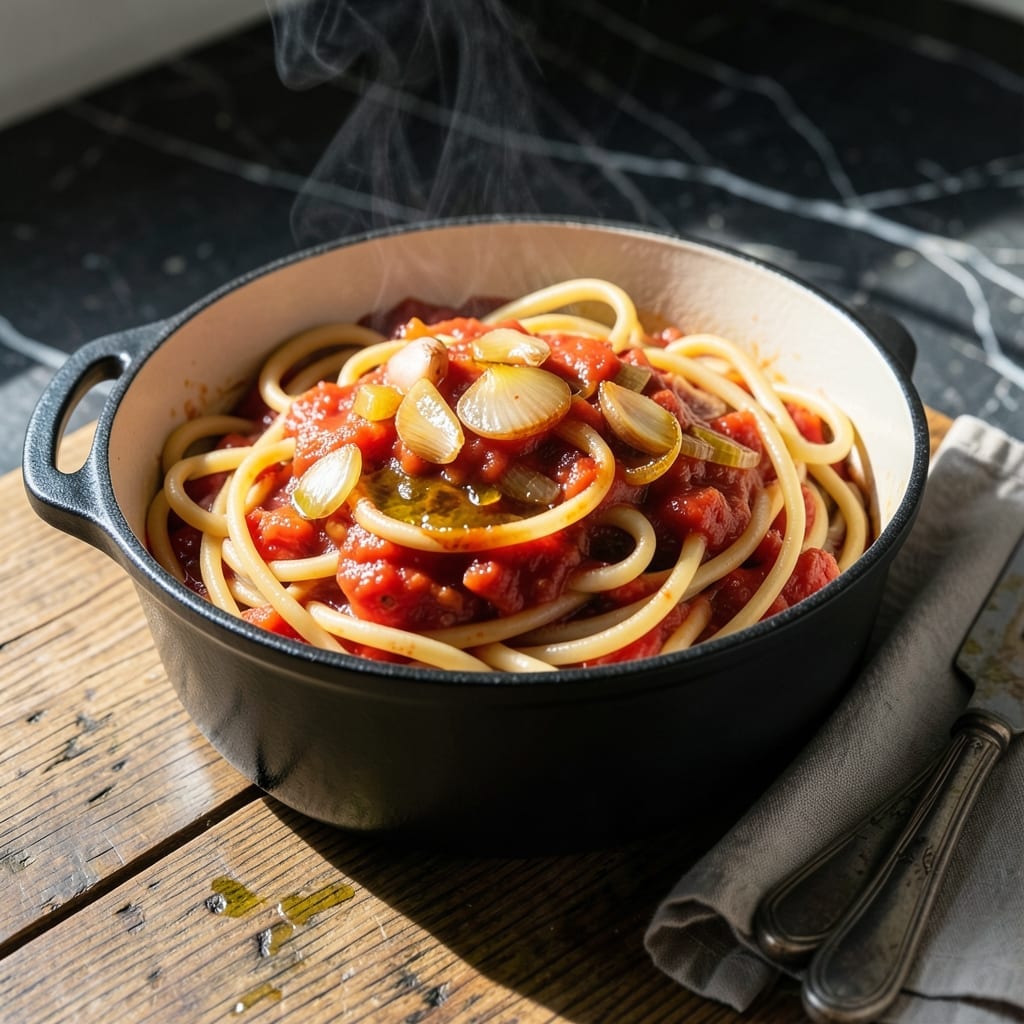 Meghan's One Pot Pasta Recipe: No-Boil Noodles With Rich Tomato Sauce