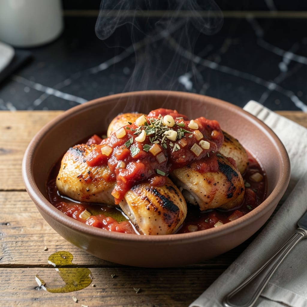 Chicken Marinara Crock Pot Recipe: Tomato-Braised Chicken With Italian Herbs