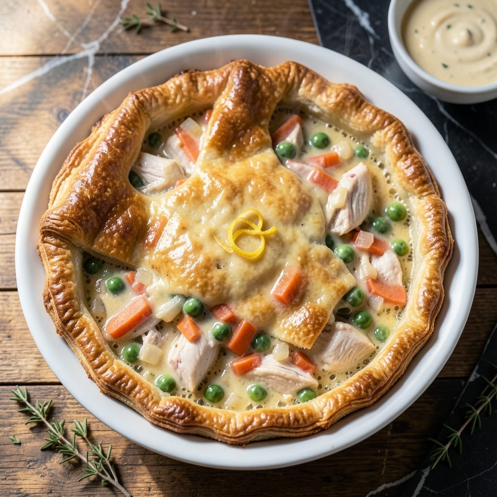 Ree Drummond's Chicken Pot Pie Recipe: Flaky Crust Over Hearty Filling