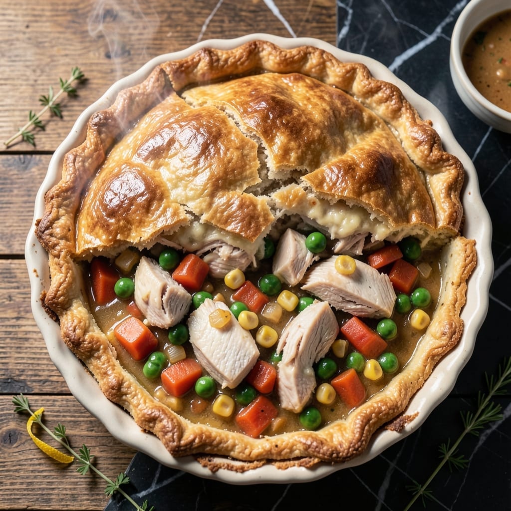 Banquet Turkey Pot Pie Recipe: Flaky Crust With Creamy Herb Infusion Banquet Turkey Pot Pie Recipe: Flaky Crust With Creamy Herb Infusion