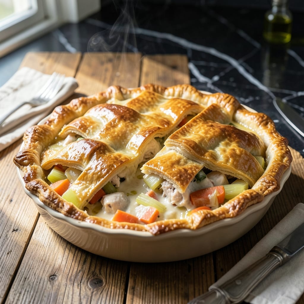 Tasty Chicken Pot Pie Recipe: Homemade Comfort With Flaky Layers