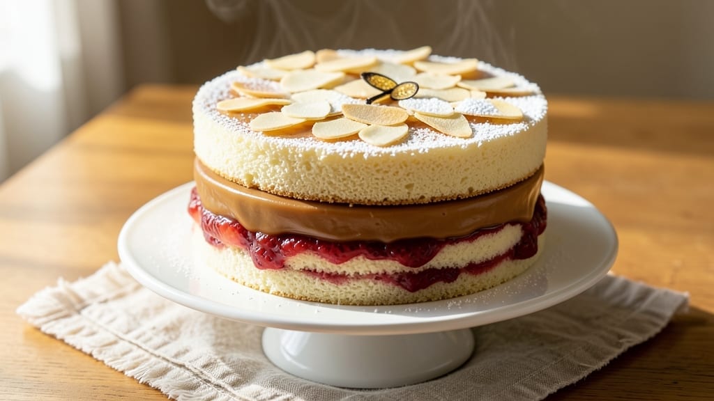 4-Inch Bento Cake Recipe: Vanilla Bean Swirls and Crunchy Cookie Topping