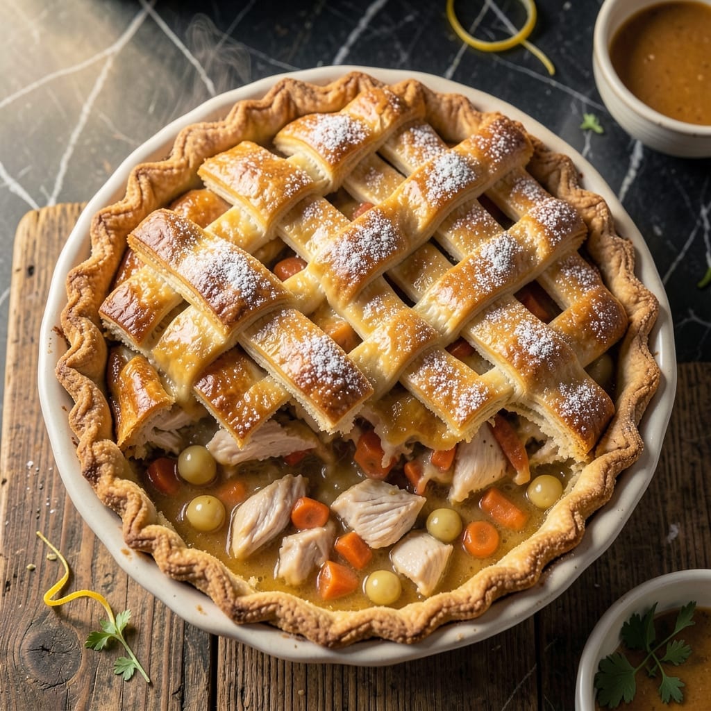 Double Crust Chicken Pot Pie Recipe: Flaky Layers Over Hearty Herb Filling Double Crust Chicken Pot Pie Recipe: Flaky Layers Over Hearty Herb Filling