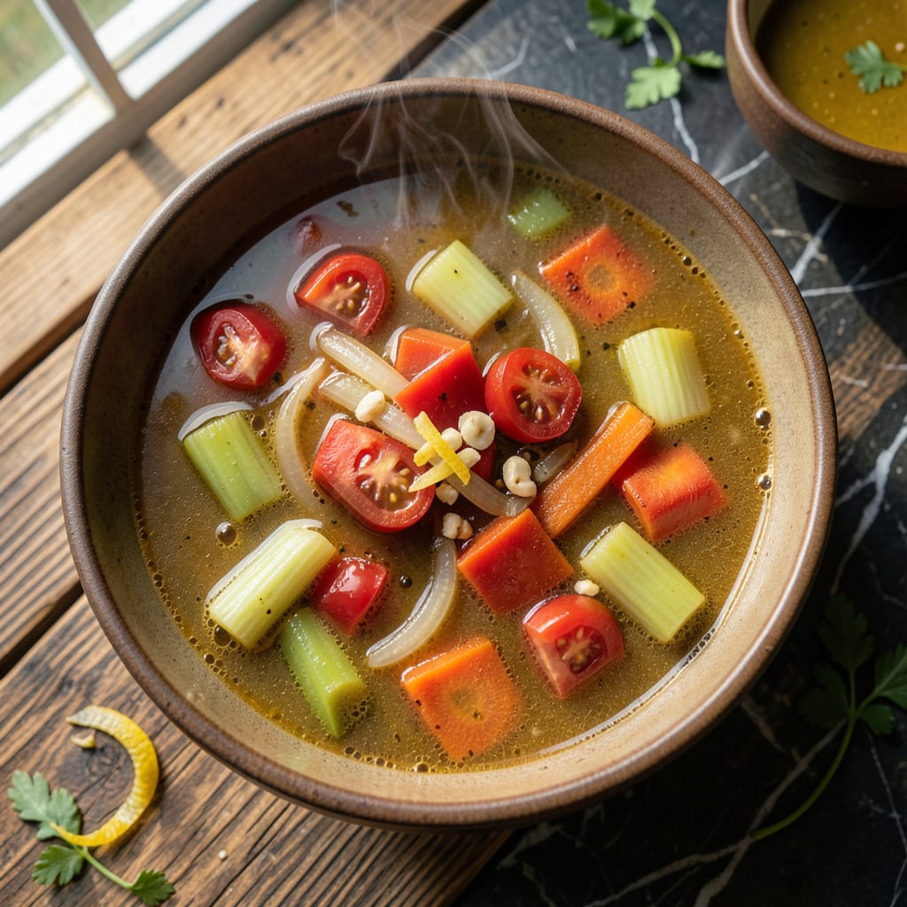 Visual representation of 7 Day Fat Burning Soup Diet Recipe: Metabolism Boosting Meal Plan
