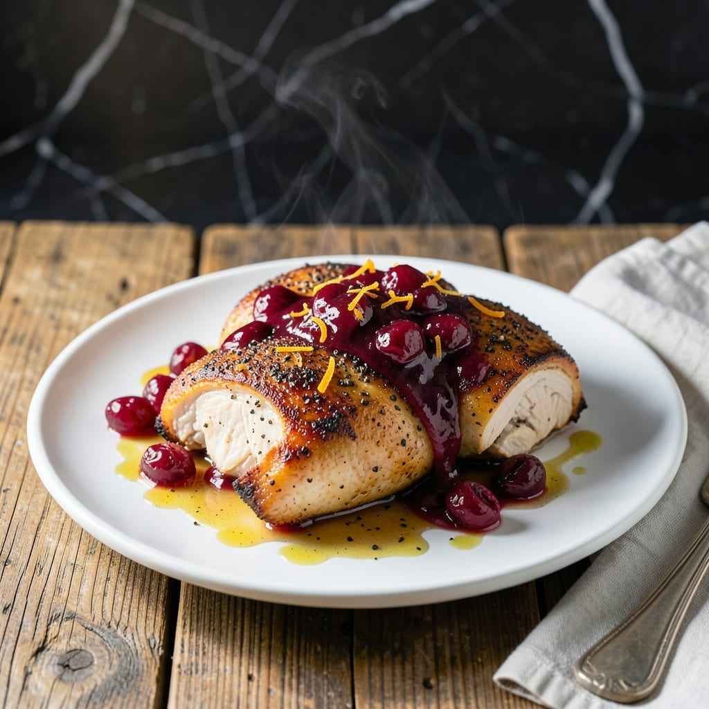 Chicken and Cranberry Crock Pot Recipe: Sweet-Tart Holiday Simplicity