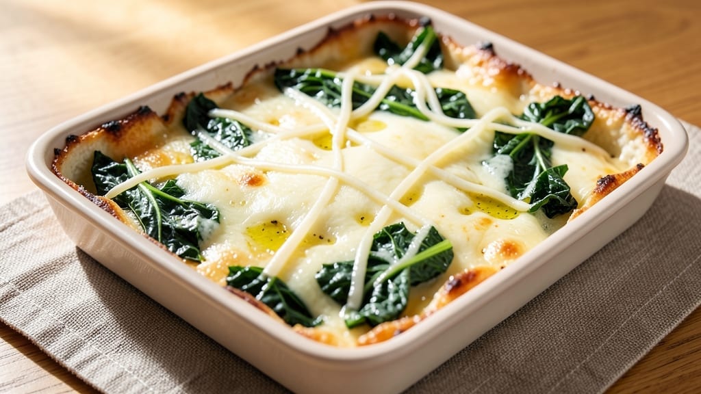 3 Cheese and Kale Bake Recipe: Gooey Melts and Earthy Greens in One Dish