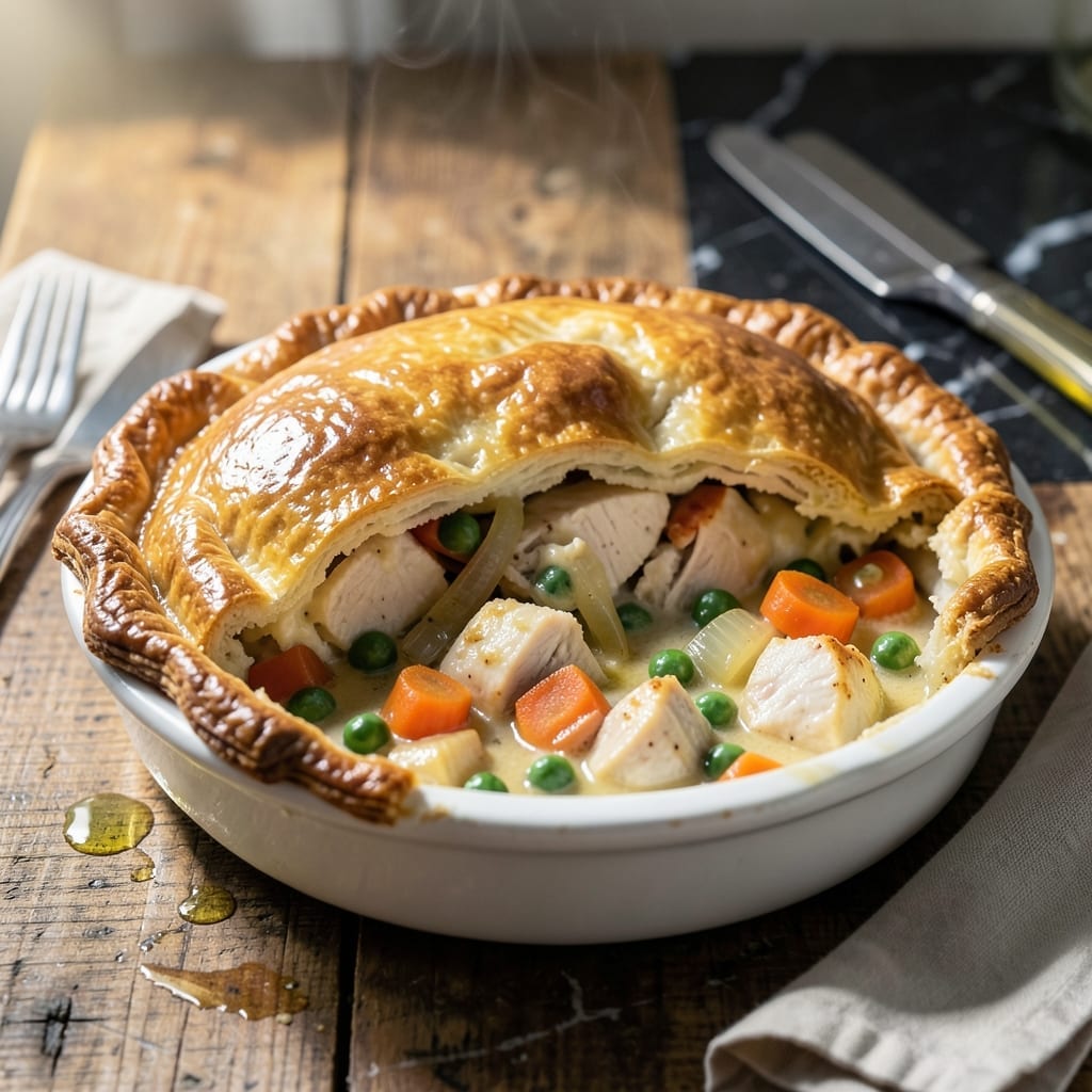 Copycat KFC Pot Pie Recipe: Flaky Crust With Creamy Chicken Filling Copycat KFC Pot Pie Recipe: Flaky Crust With Creamy Chicken Filling