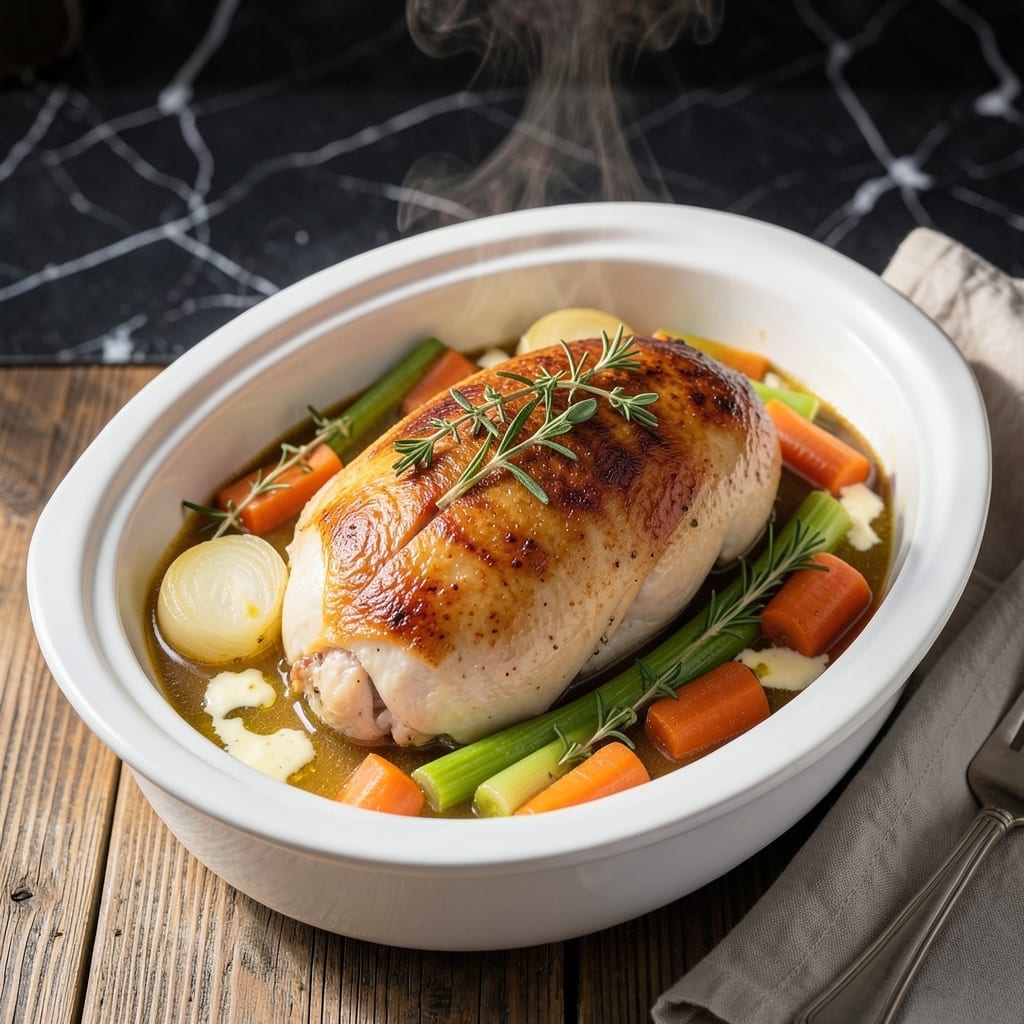 Frozen Turkey Breast Crock Pot Recipe: Hands-Free Herb-Infused Juiciness