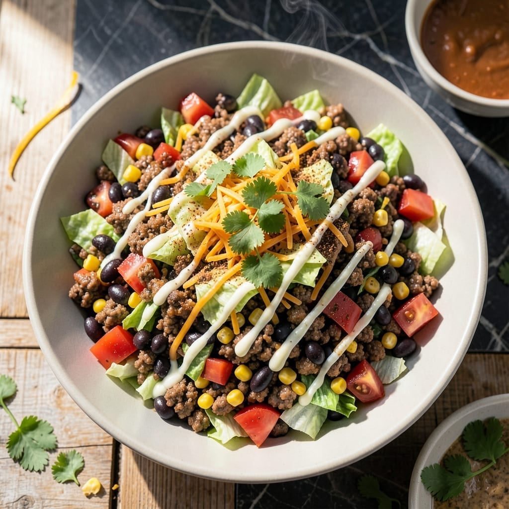 Taco Salad Crock Pot Recipe: Hands-Off Fiesta in a Bowl
