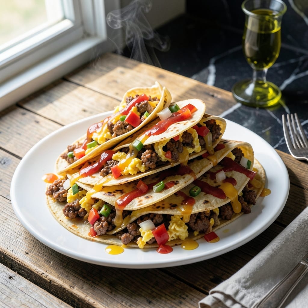 Breakfast Burrito Crock Pot Recipe: Overnight Egg and Sausage Feast