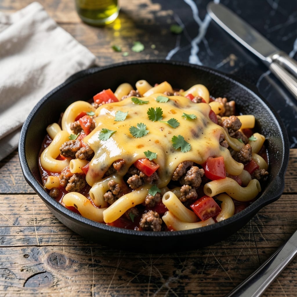 One Pot Cheesy Taco Pasta Recipe: Bold Southwestern Flavors in Minutes