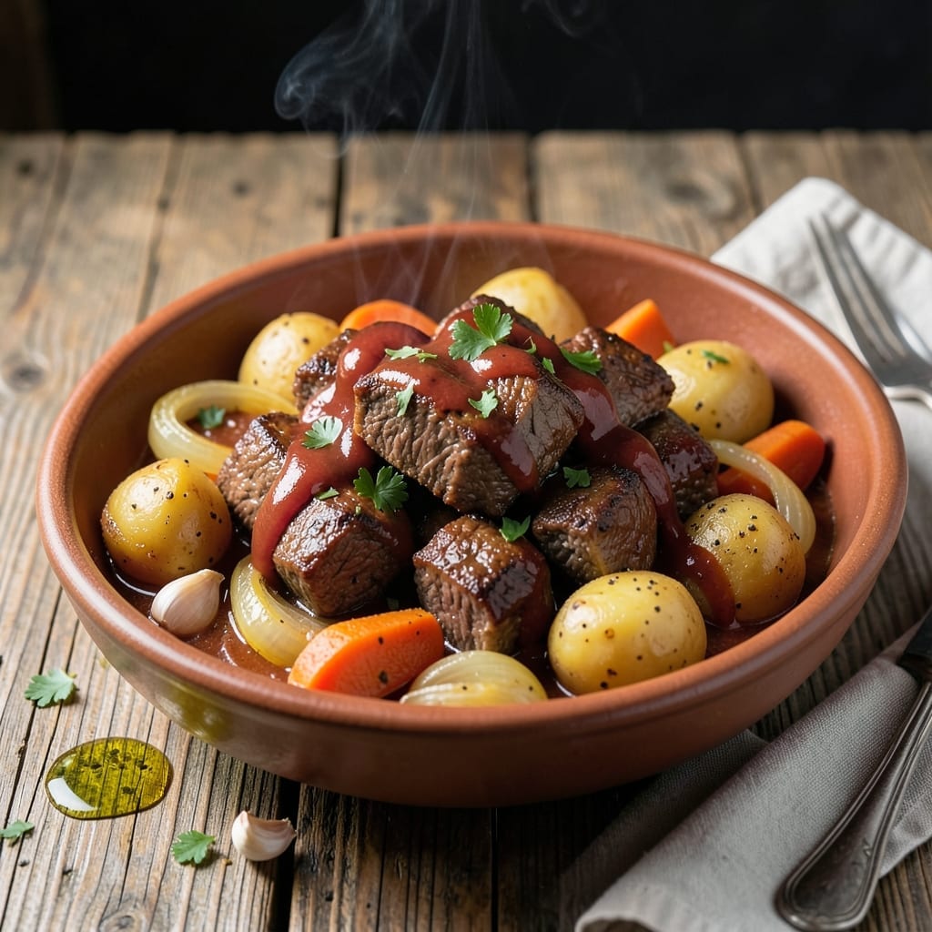 Mechado Crock Pot Recipe: Filipino-Style Beef Stew with Potatoes