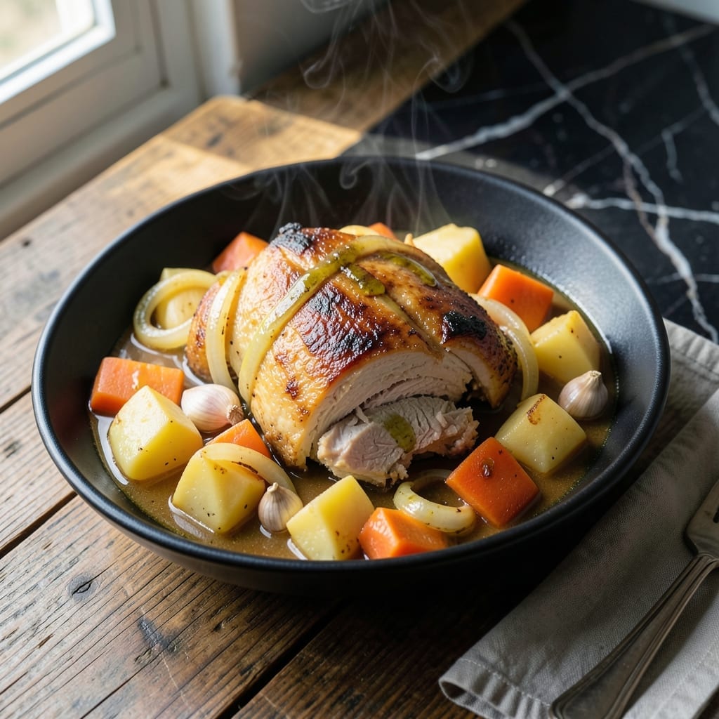 Slow Cooker Chicken Pot Roast Recipe: Hands-Off Sunday Dinner With Melt-In-Your-Mouth Meat