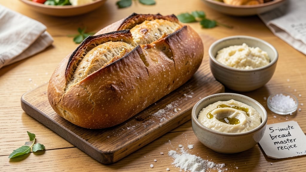 5-Minute Bread Master Recipe: No-Knead Rise, Crusty Crunch in Minutes