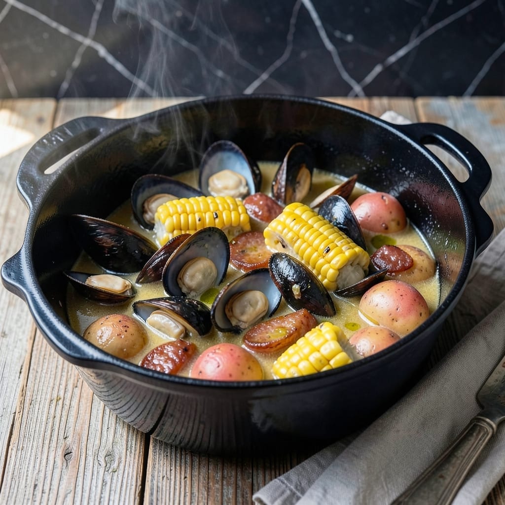 One Pot Clambake Recipe: Coastal Flavor in a Single Vessel One Pot Clambake Recipe: Coastal Flavor in a Single Vessel