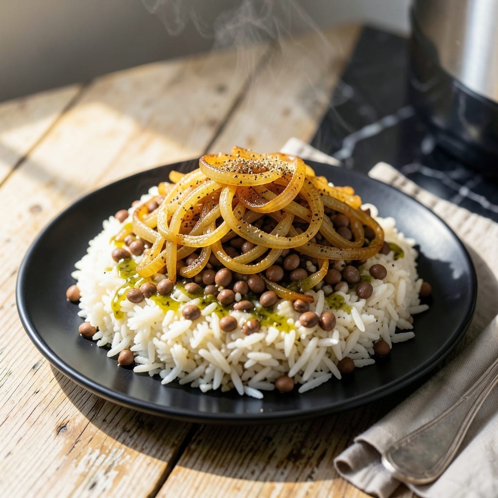 Instant Pot Mujadara Recipe: Lentil and Rice Pilaf with Caramelized Onions Instant Pot Mujadara Recipe: Lentil and Rice Pilaf with Caramelized Onions