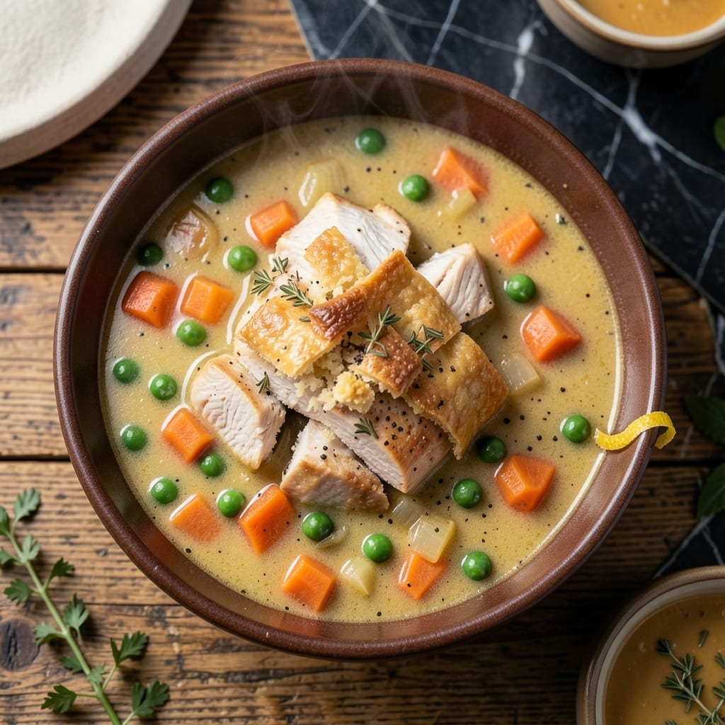 Pot Pie Soup Recipe: Flaky Crust Essence in a Bowl