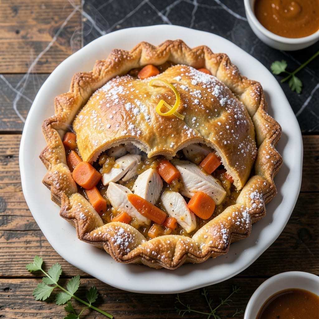 Chicken Pot Pie Recipe Without Milk: Flaky Crust Over Savory Fillings