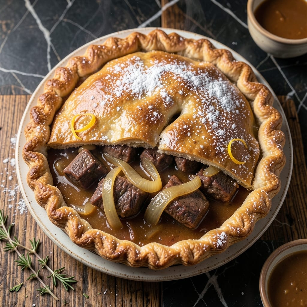 Double Crust Beef Pot Pie Recipe: Flaky Layers Hugging Savory Filling Double Crust Beef Pot Pie Recipe: Flaky Layers Hugging Savory Filling