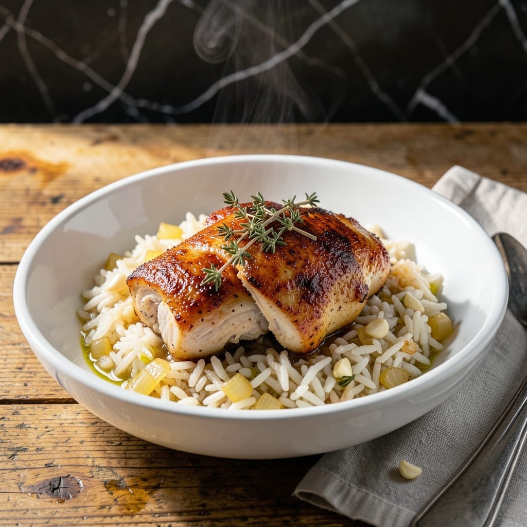 Crock Pot Recipe for Chicken Thighs and Rice: One-Pot Savory Simmer Crock Pot Recipe for Chicken Thighs and Rice: One-Pot Savory Simmer