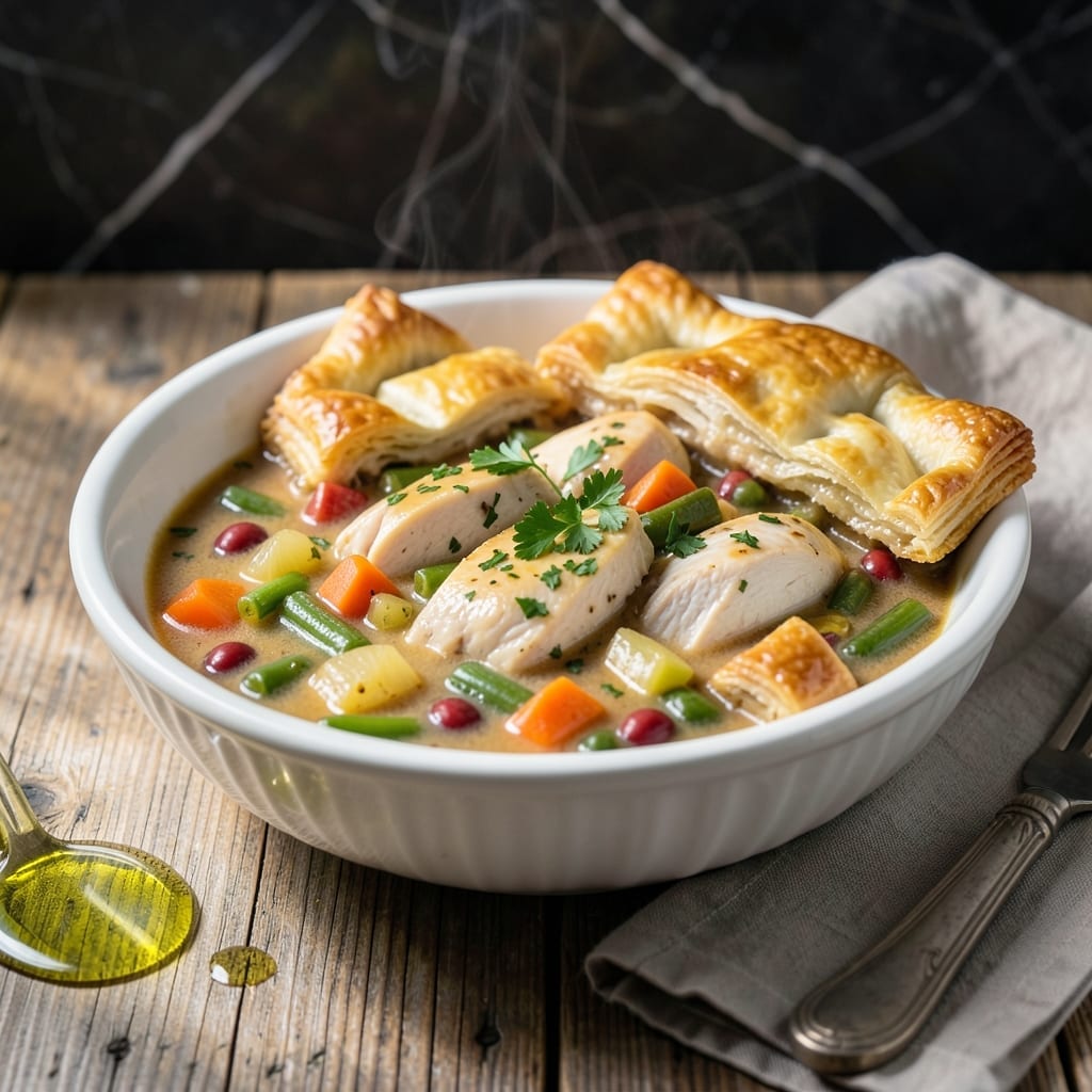 Creamy Chicken Pot Pie Crockpot Recipe: Hands-Off Comfort With Golden Biscuit Topping