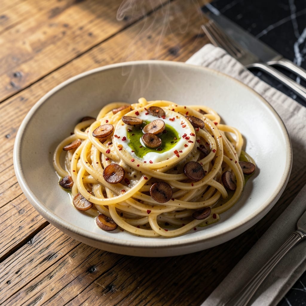 One Pot Garlic Pasta Recipe: Al Dente Noodles in Garlicky Broth