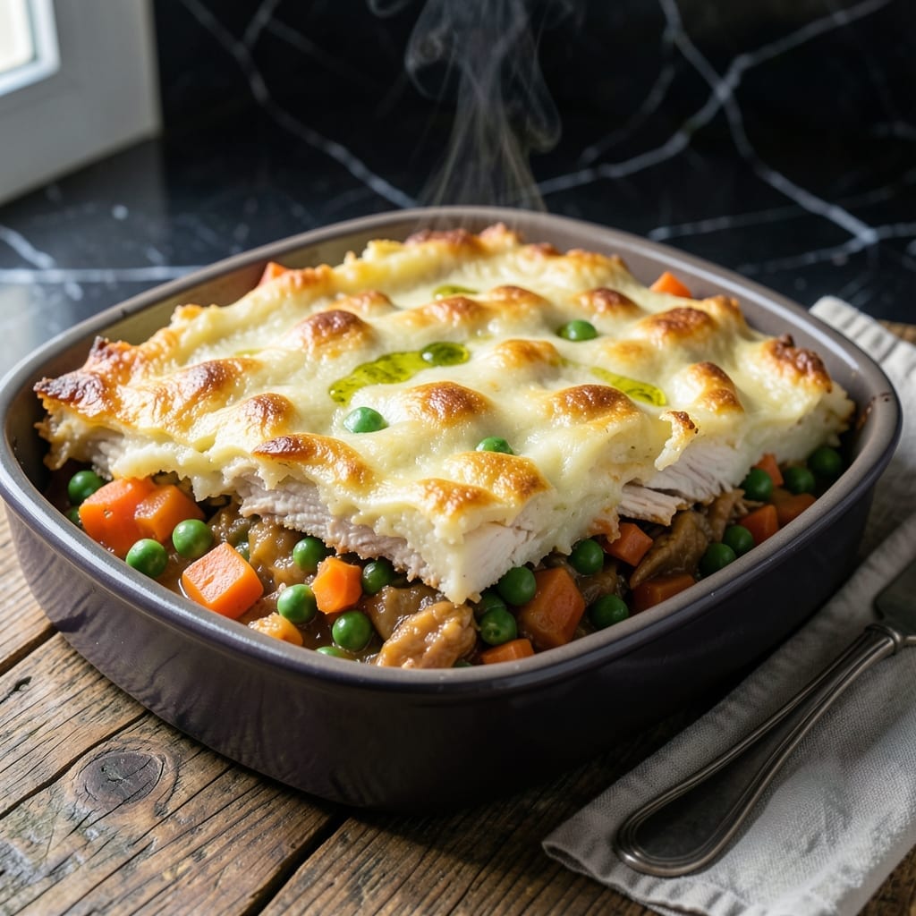 Chicken Pot Shepherds Pie Recipe: Savory Layers with Creamy Potato Topping Chicken Pot Shepherds Pie Recipe: Savory Layers with Creamy Potato Topping
