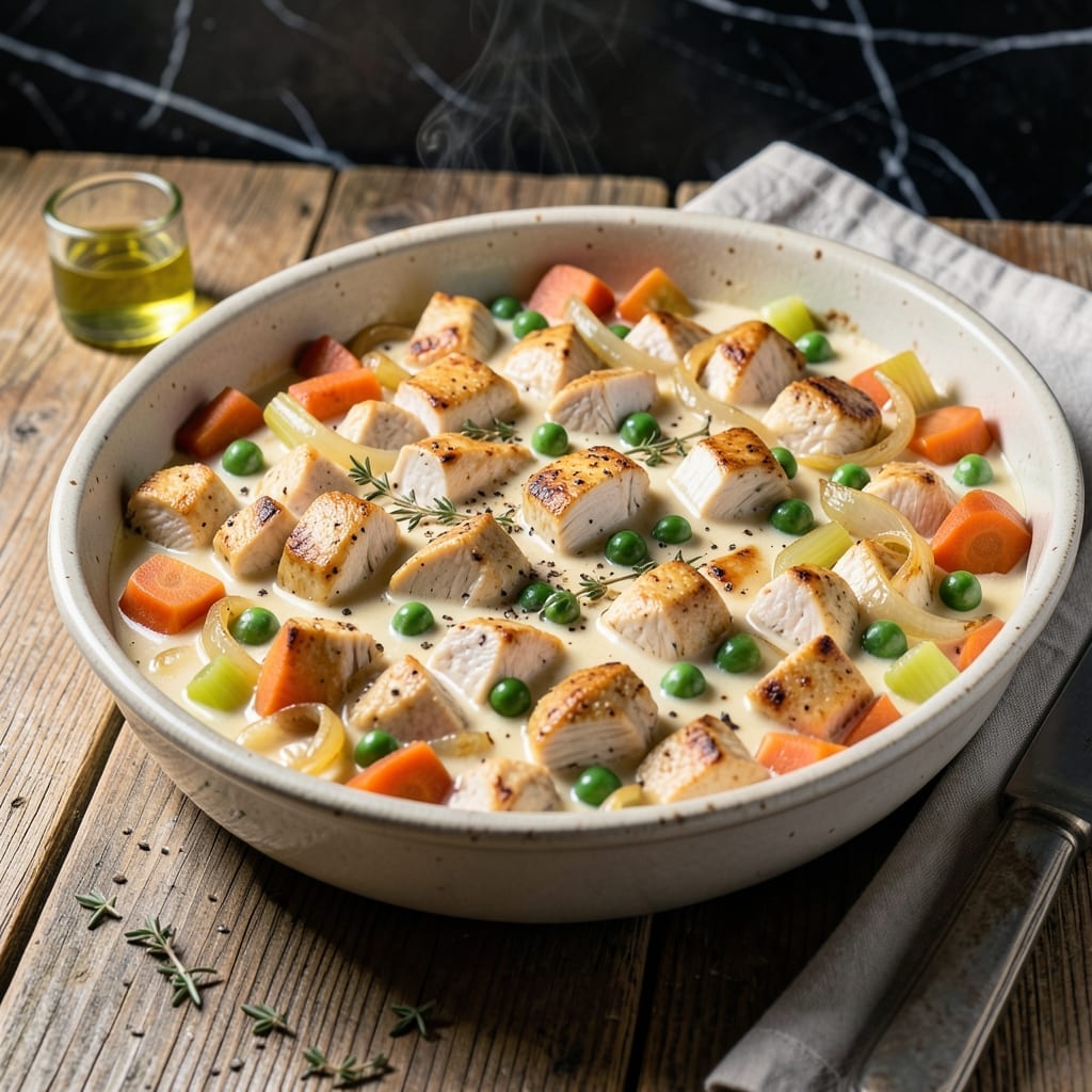 Chicken Pot Pie Mixture Recipe: Velvety Filling with Garden Vegetables