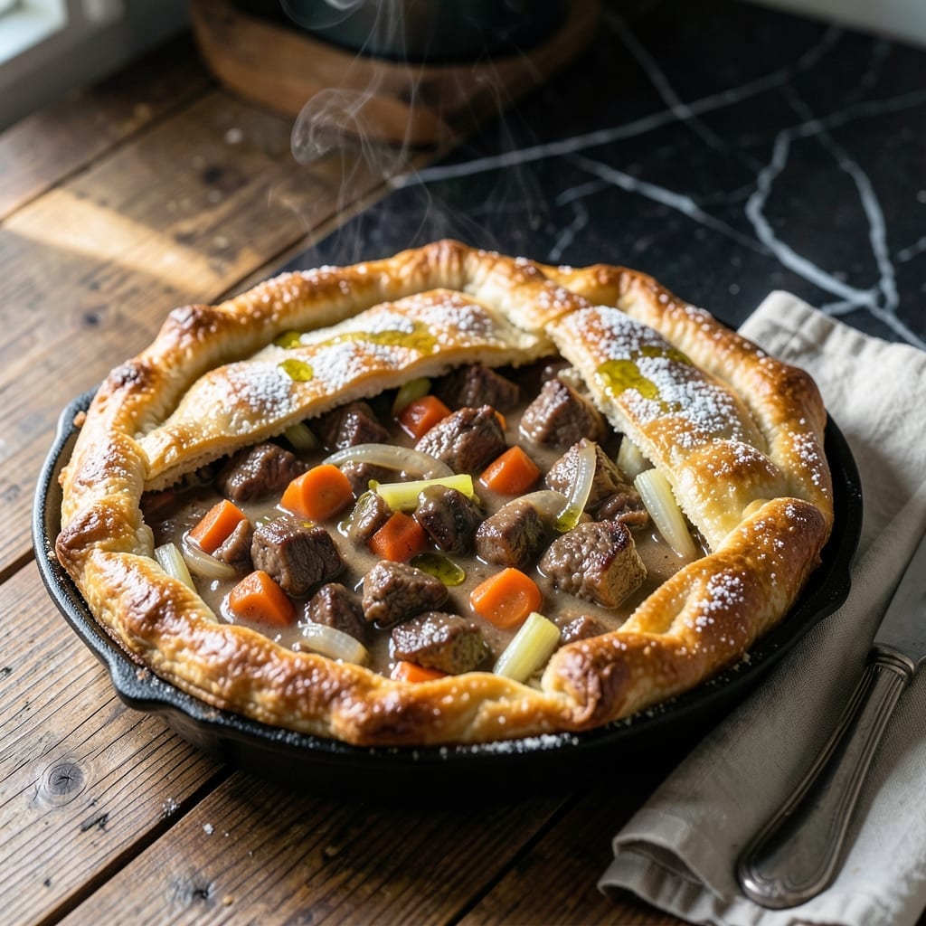 Amish Beef Pot Pie Recipe: Rustic Comfort With a Buttery Crust