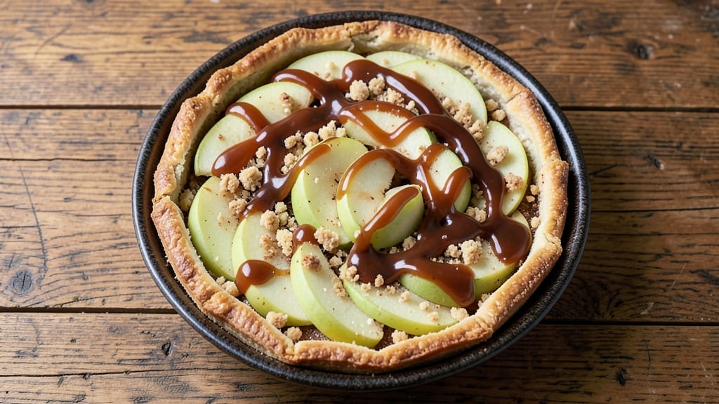 4 and 20 Blackbirds Salted Caramel Apple Pie Recipe: Boozy Bourbon-Kissed Layers With Flaky Crust 4 and 20 Blackbirds Salted Caramel Apple Pie Recipe: Boozy Bourbon-Kissed Layers With Flaky Crust