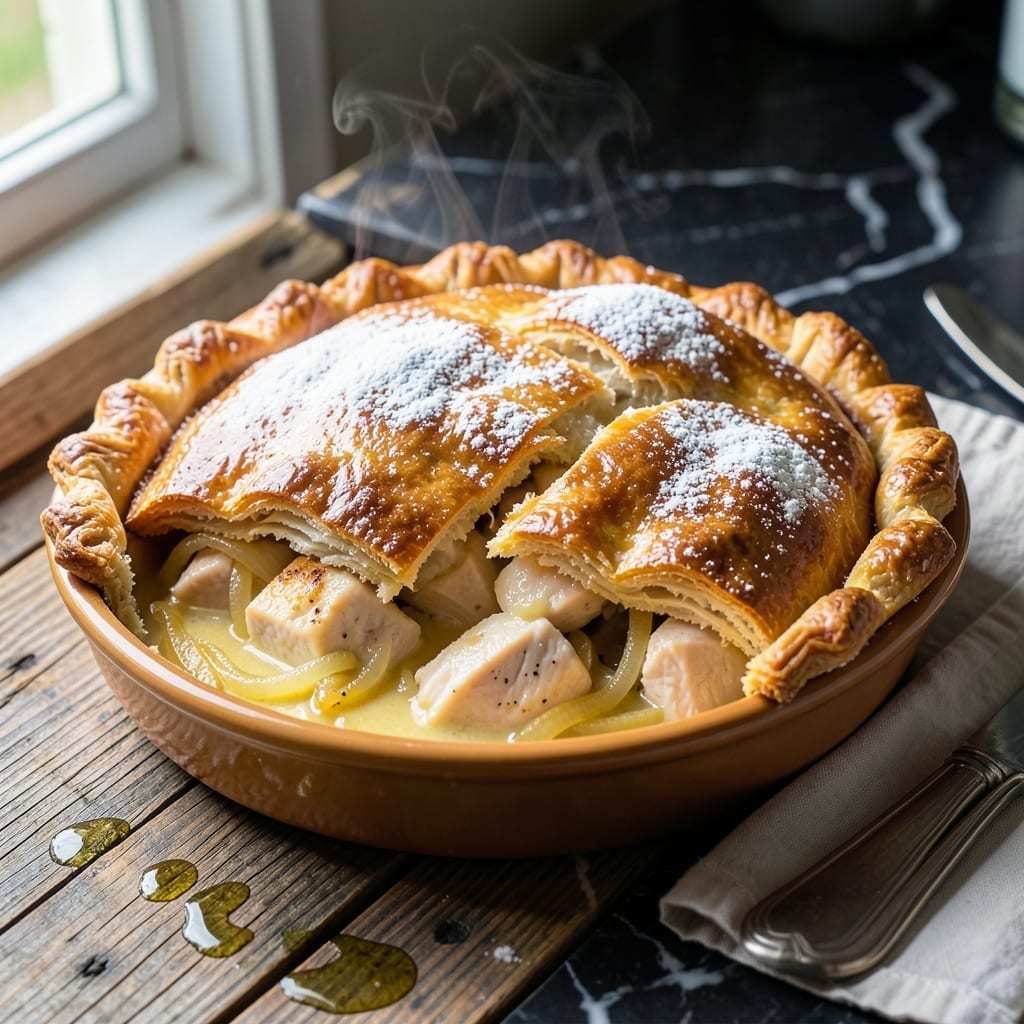 Big Chicken Pot Pie Recipe: Flaky Crust With Rustic Filling